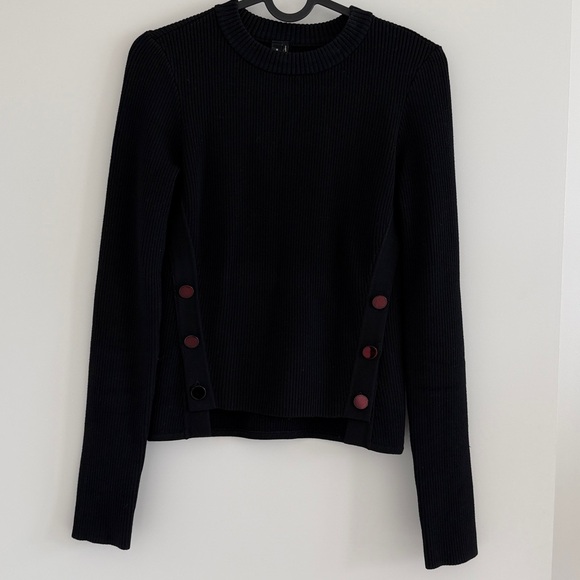 Guess by Marciano Black Sweater with Copper Buttons - Picture 11 of 16